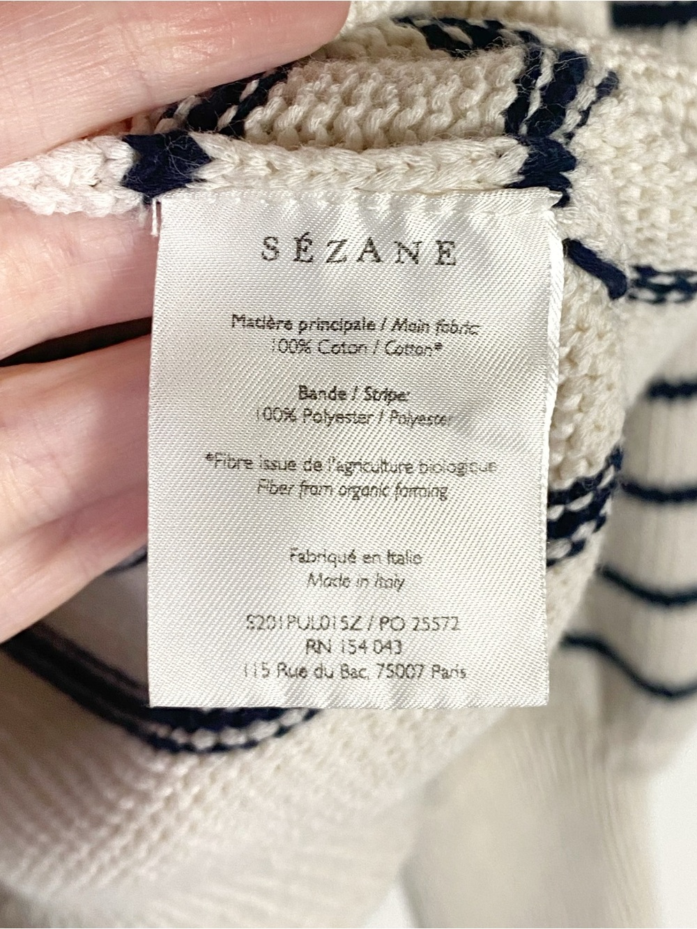 Sezane Leontine Striped Sweater - Picture 6 of 6